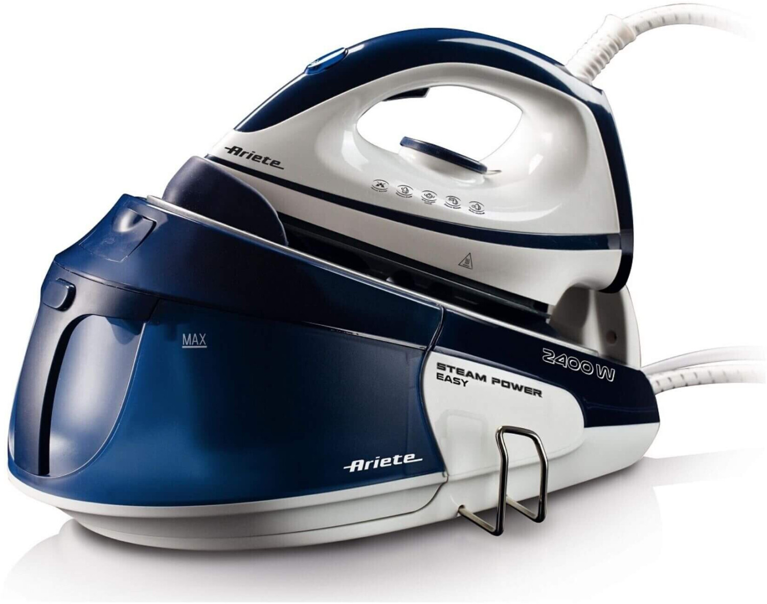 اتو بخار مخزن‌ دار آریته Ariete مدل Steam Power Easy 5571 | توان ۲۴۰۰ وات | مخزن ۱.۸ لیتری | بخاردهی فوری و پیوسته